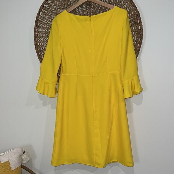 Banana Republic yellow ruffle sleeve dress size 2 new with tags - Picture 10 of 10